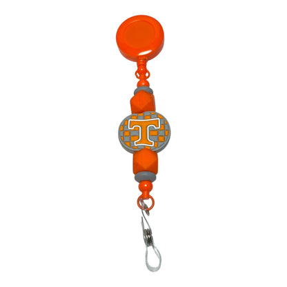 UT Vols Beaded Badge Reel - Perfect for University of Tennessee Fans