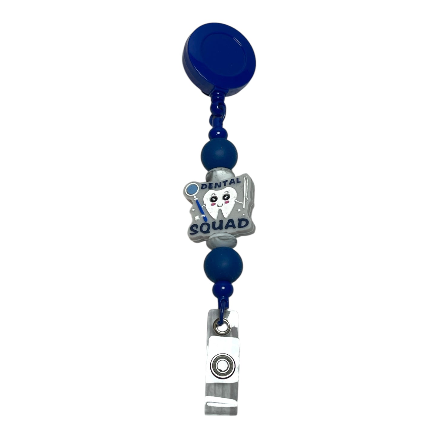 Cute Badge Reel for Dental Staff - Retractable ID Holder for Dentist & Hygienist