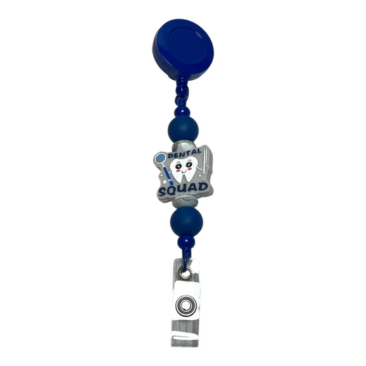 Cute Badge Reel for Dental Staff - Retractable ID Holder for Dentist & Hygienist