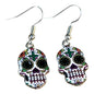 Bright Sugar Skull Earrings | Boho Jewelry | Día de los Muertos Inspired Gift