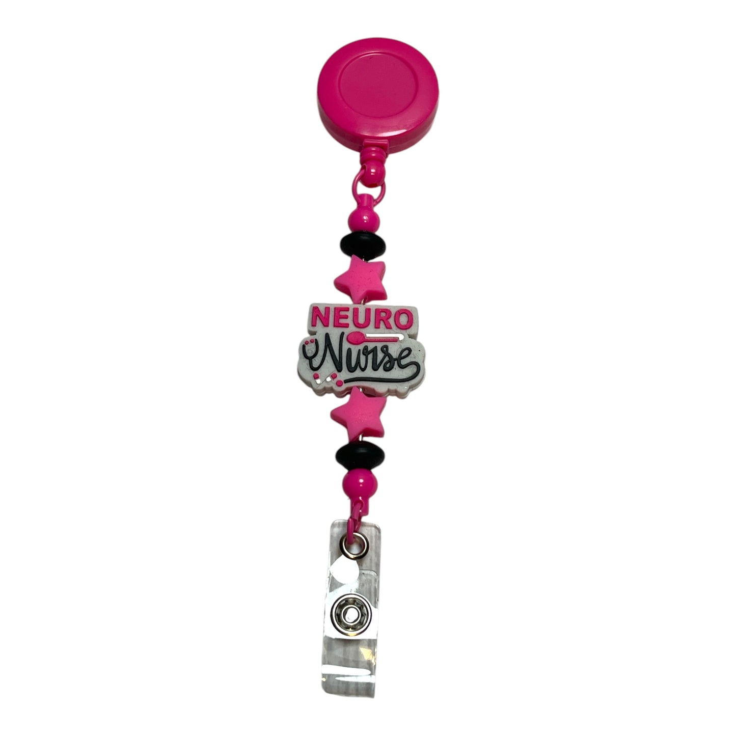 Neuro Nurse Retractable Badge Reel - Cute & Durable Nurse Accessory