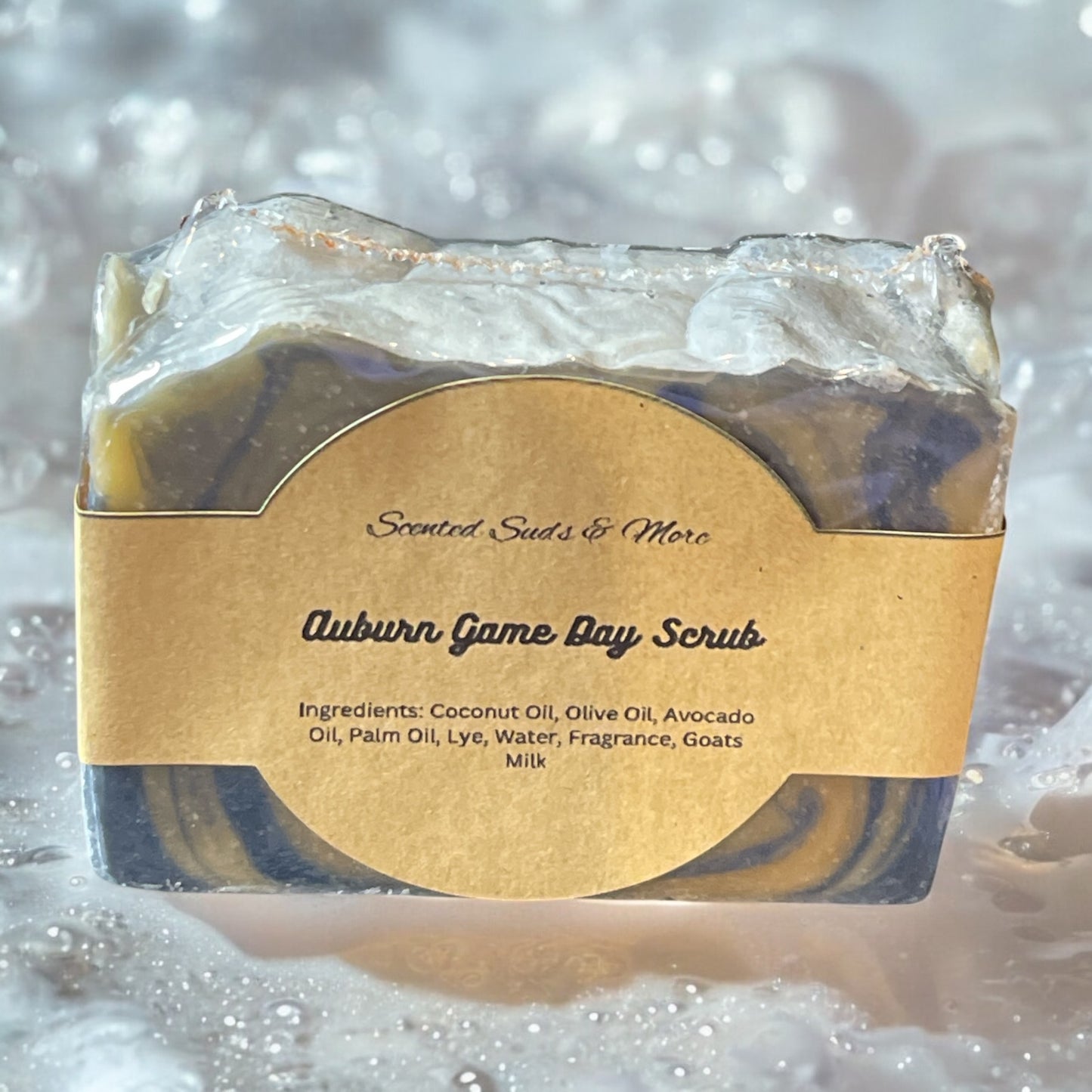 Game Day Scrub - Natural Goat's Milk Soap Bar, Handmade Cold Process Soap for Fans