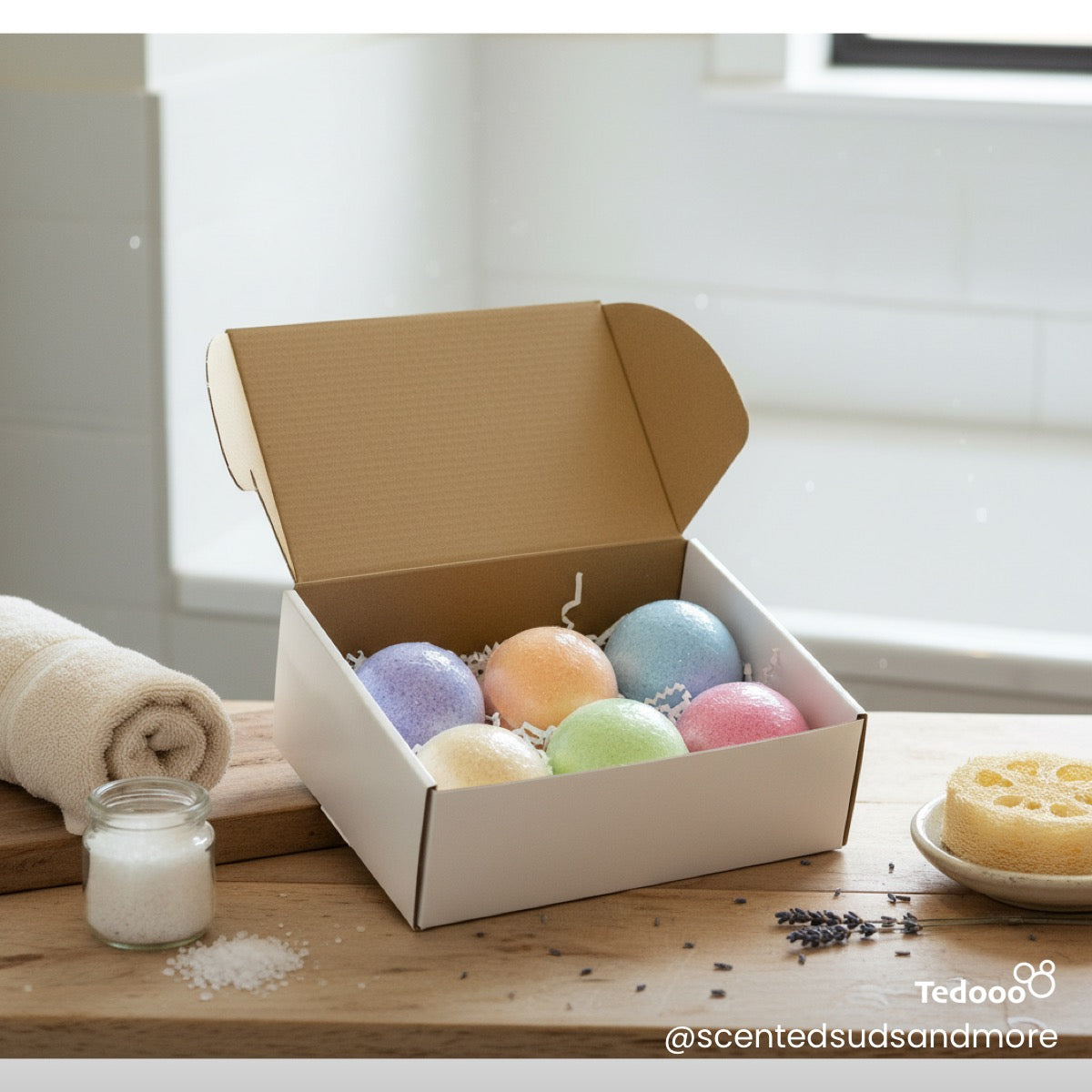 Mixed Bath Bombs - Assorted Scents for Relaxing Bath Experience
