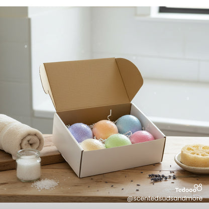 Mixed Bath Bombs - Assorted Scents for Relaxing Bath Experience