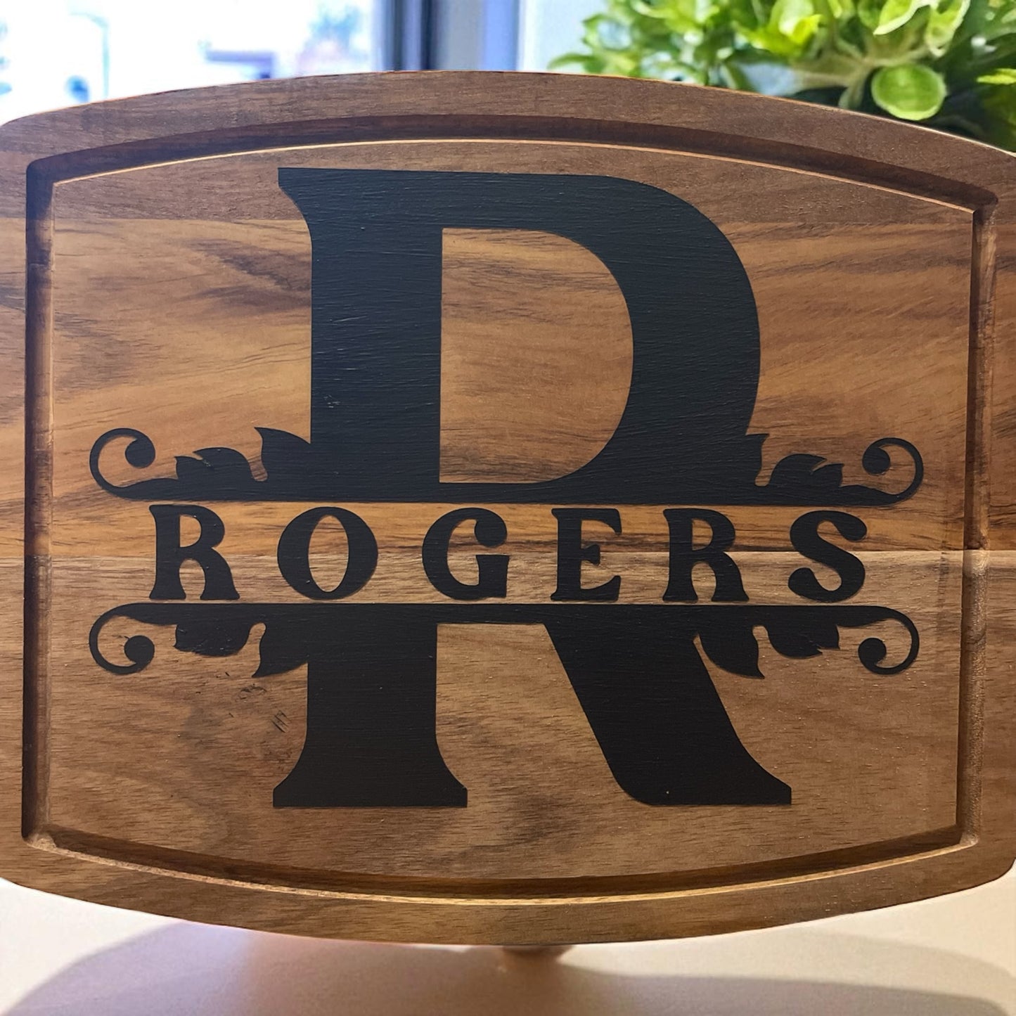 Rustic Hand Painted Wooden Sign 12x10 – Custom Family Name Home Décor