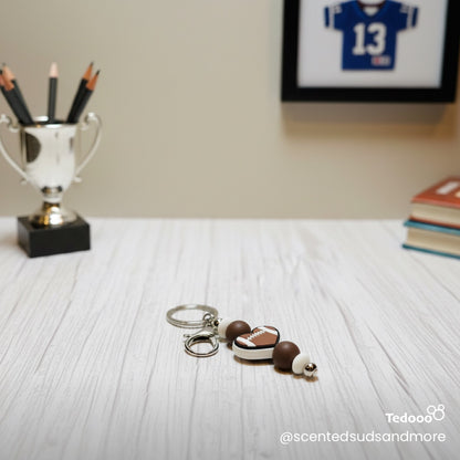 Sports Themed Beaded Keychain - Cute Keychain for Sports Fans