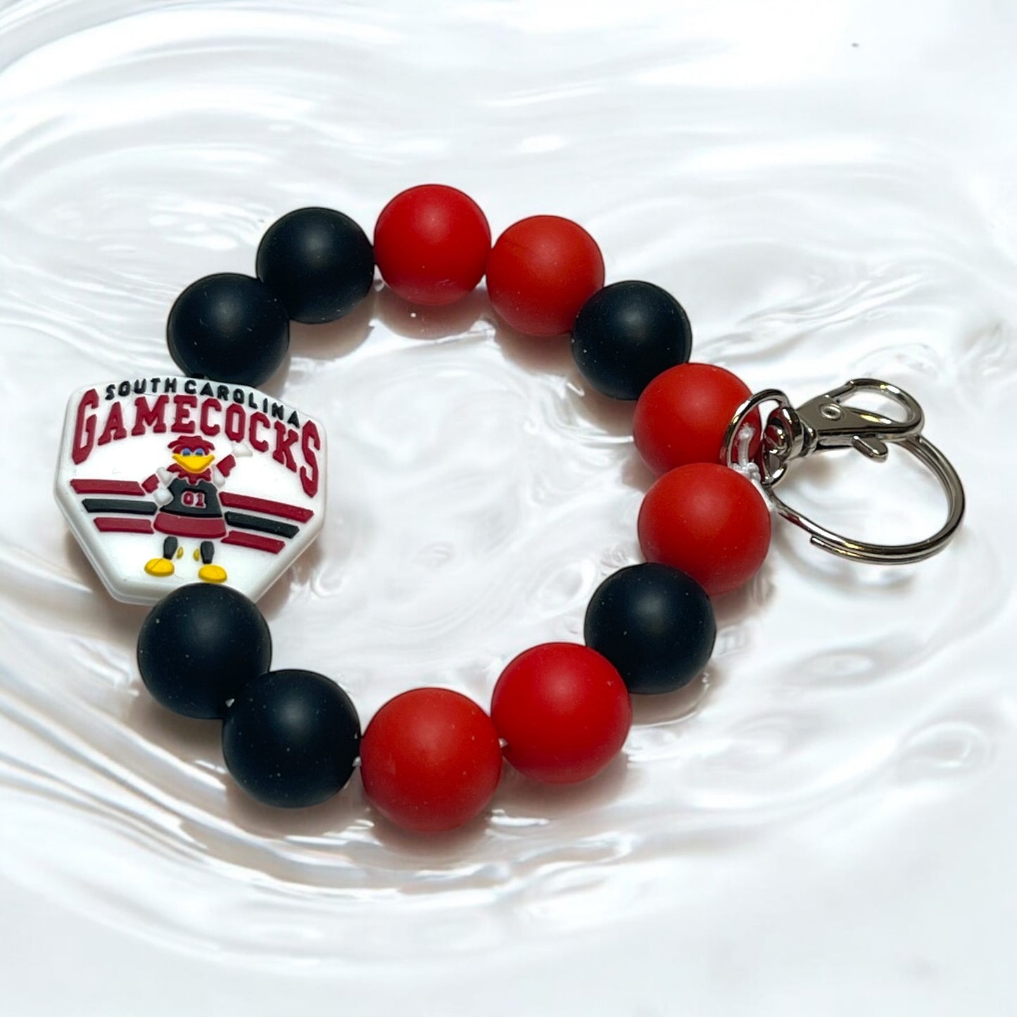 South Carolina Gamecocks Wristlet Keychain - NCAA Team Spirit Accessory, Perfect for Game Day, Gift for Gamecocks Fans