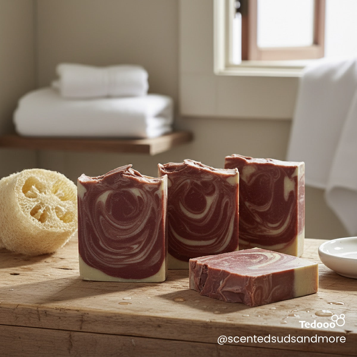 Handcrafted Bama Game Day Goat's Milk Soap - Cold Process Bar for Roll Tide Fans