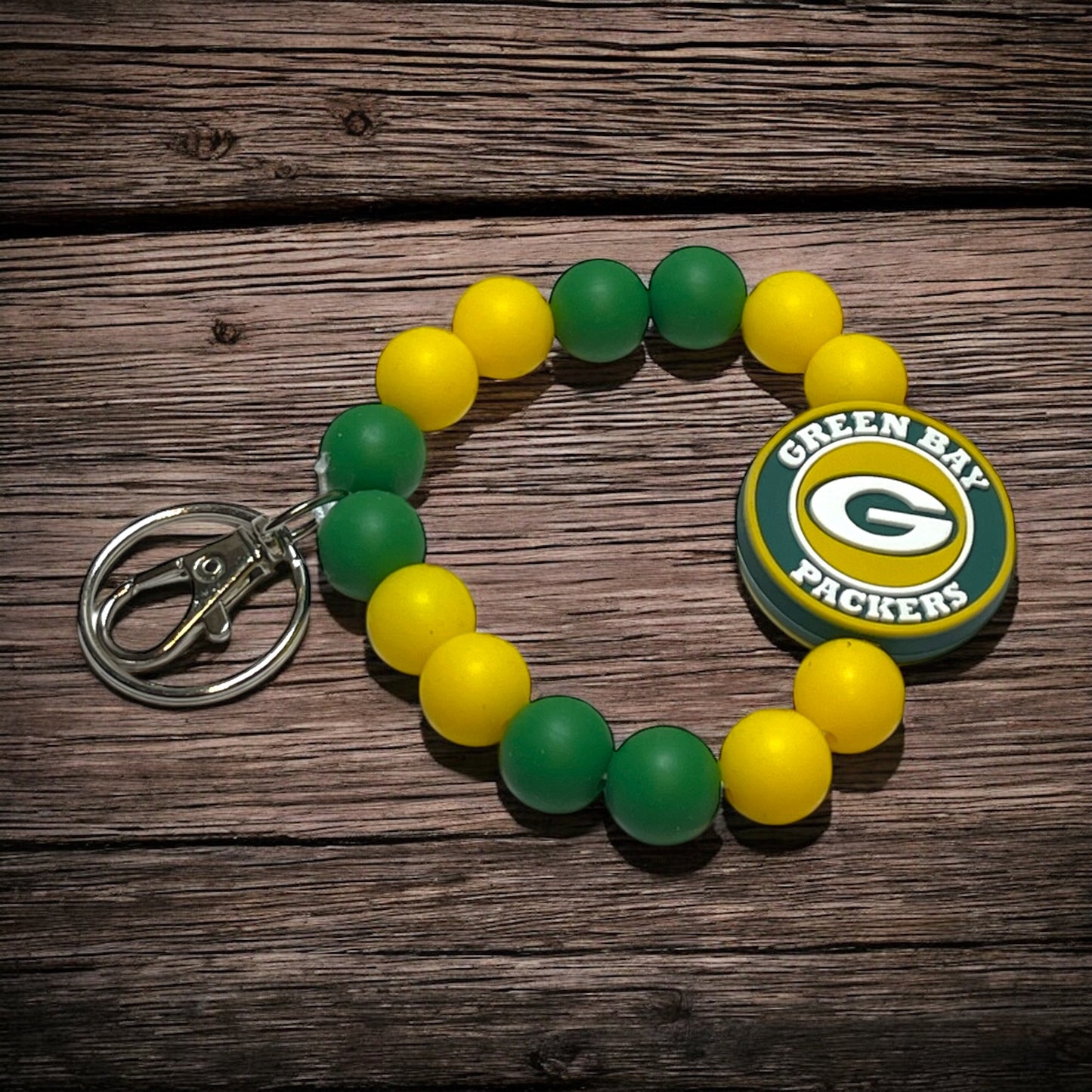 Green Bay Packers Wristlet Keychain - NFL Team Spirit Accessory, Perfect for Game Day, Gift for Packers Fans