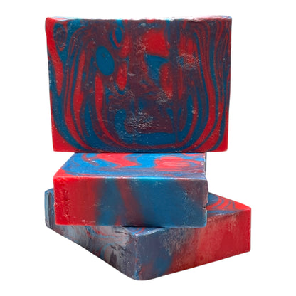 Ole Miss Rebels Cold Process Goat’s Milk Soap - Custom Handcrafted Soap for Fans