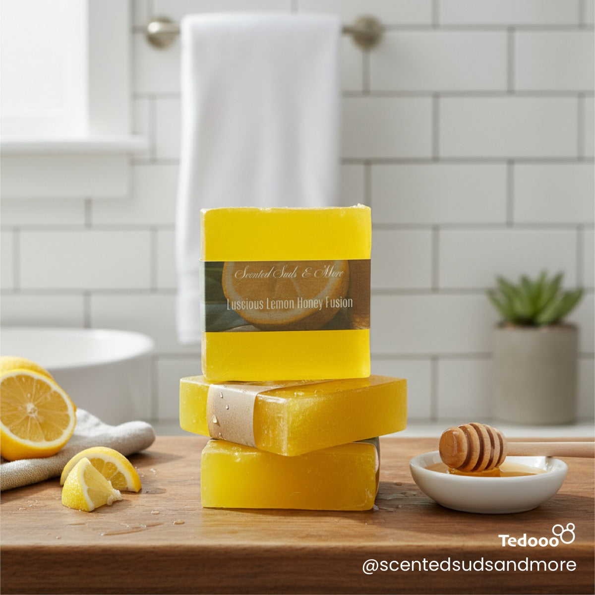 Luscious Lemon Honey Fusion – Handmade Soap with Bright & Sweet Citrus Bliss