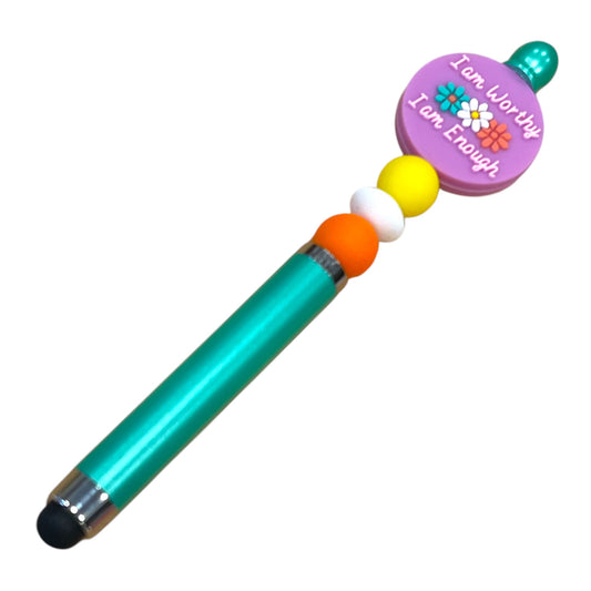 Beaded Stylus Pen - Handmade Touchscreen Stylus with Decorative Beads