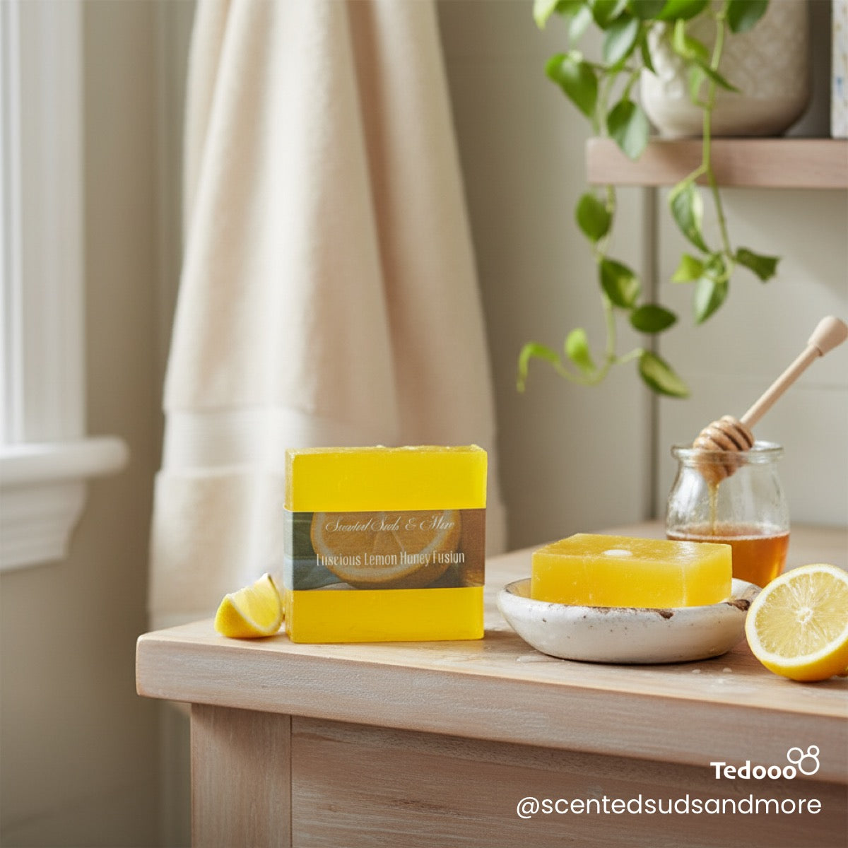 Luscious Lemon Honey Fusion – Handmade Soap with Bright & Sweet Citrus Bliss