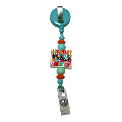 Medical Assistant Badge Reel - Cute and Functional Retractable ID Holder