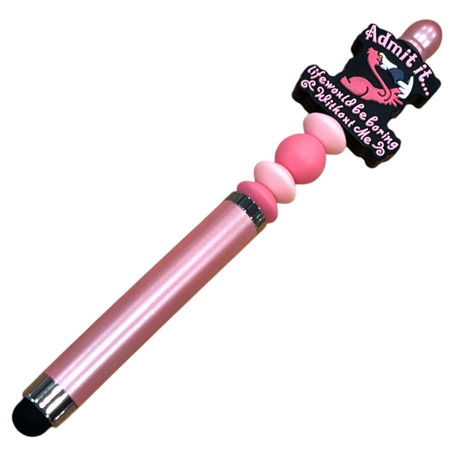Sarcastic Beaded Stylus - Funny Handmade Stylus with Decorative Beads