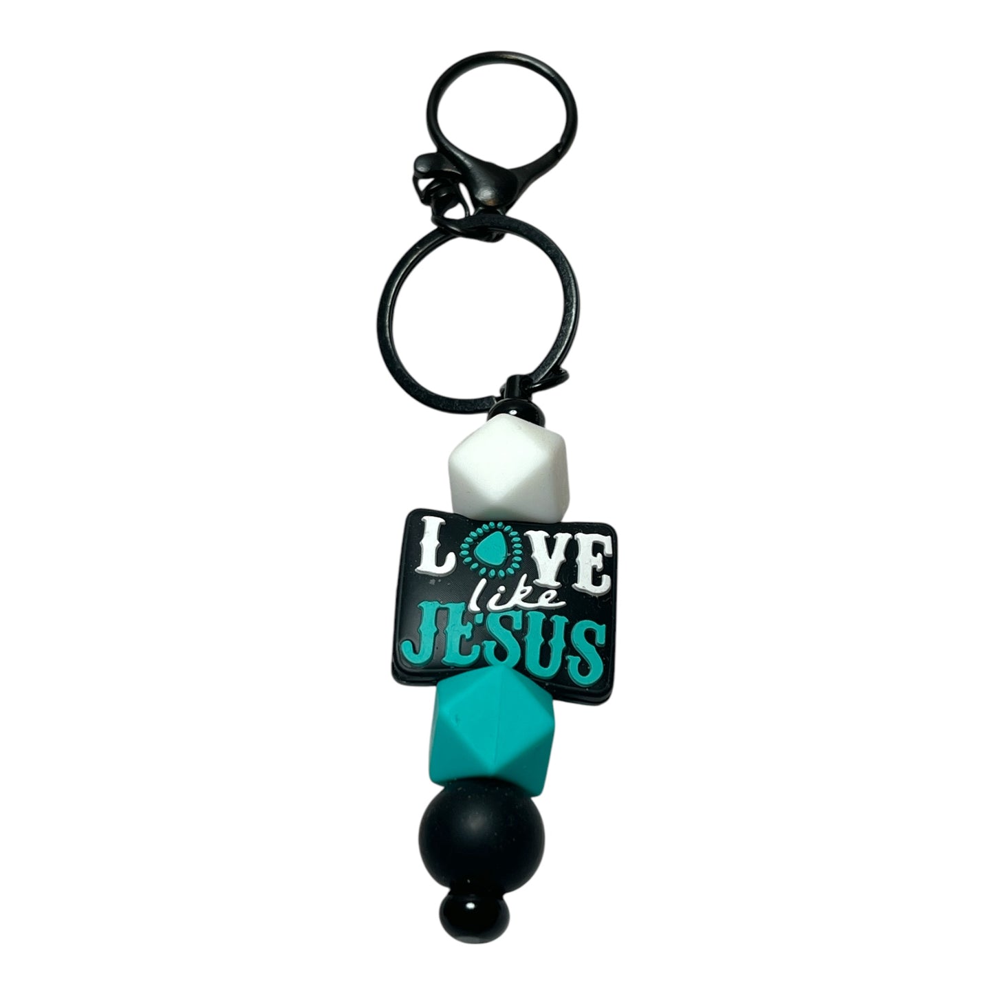 Beaded Religious Keychain - Faith-Inspired Keychain for Christians and Believers