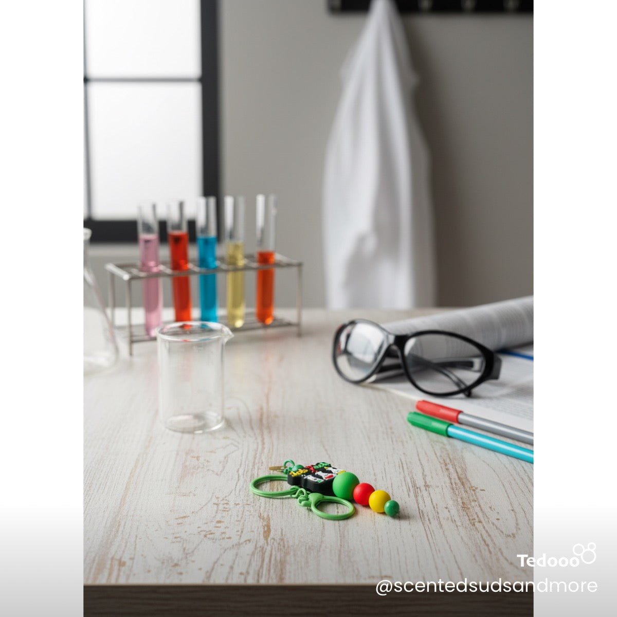 Beaded Accessories for Lab Techs – Keychains, Badge Reels & More