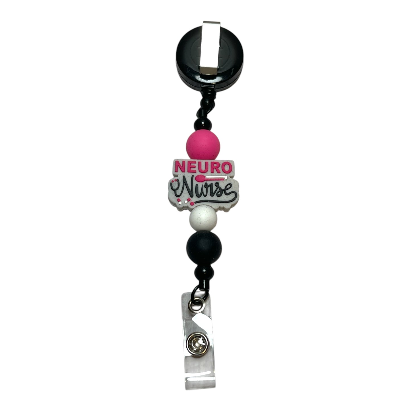 Neuro Nurse Retractable Badge Reel - Cute & Durable Nurse Accessory