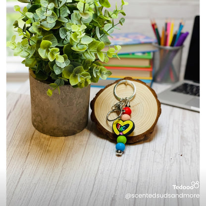 Beaded Teacher Keychains - Handmade Gifts for Teachers