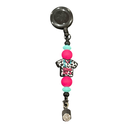 Healthcare Worker Badge Holder - Stylish Retractable ID Reel for Medical Professionals