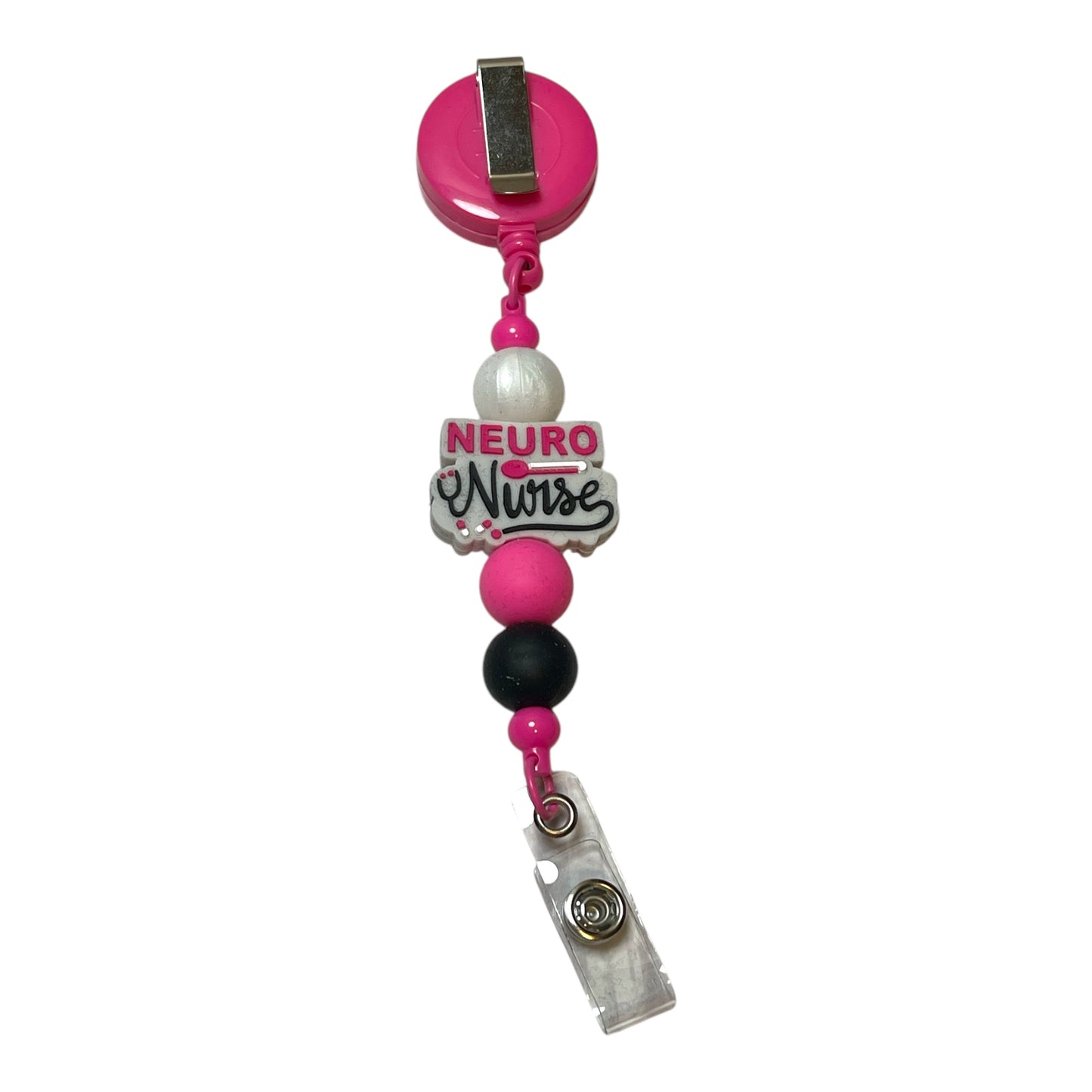 Neuro Nurse Retractable Badge Reel - Cute & Durable Nurse Accessory