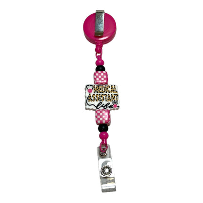 Medical Assistant Badge Reel - Cute and Functional Retractable ID Holder