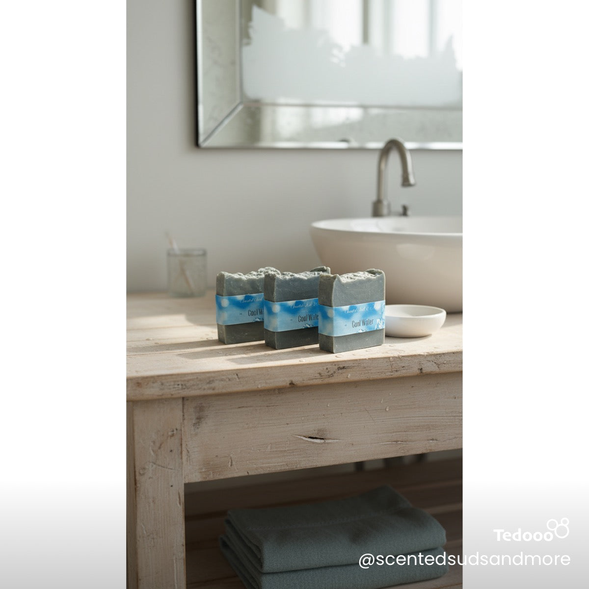 Cool Water Men's Soap – Refreshing Scent, Natural & Moisturizing Handcrafted Soap