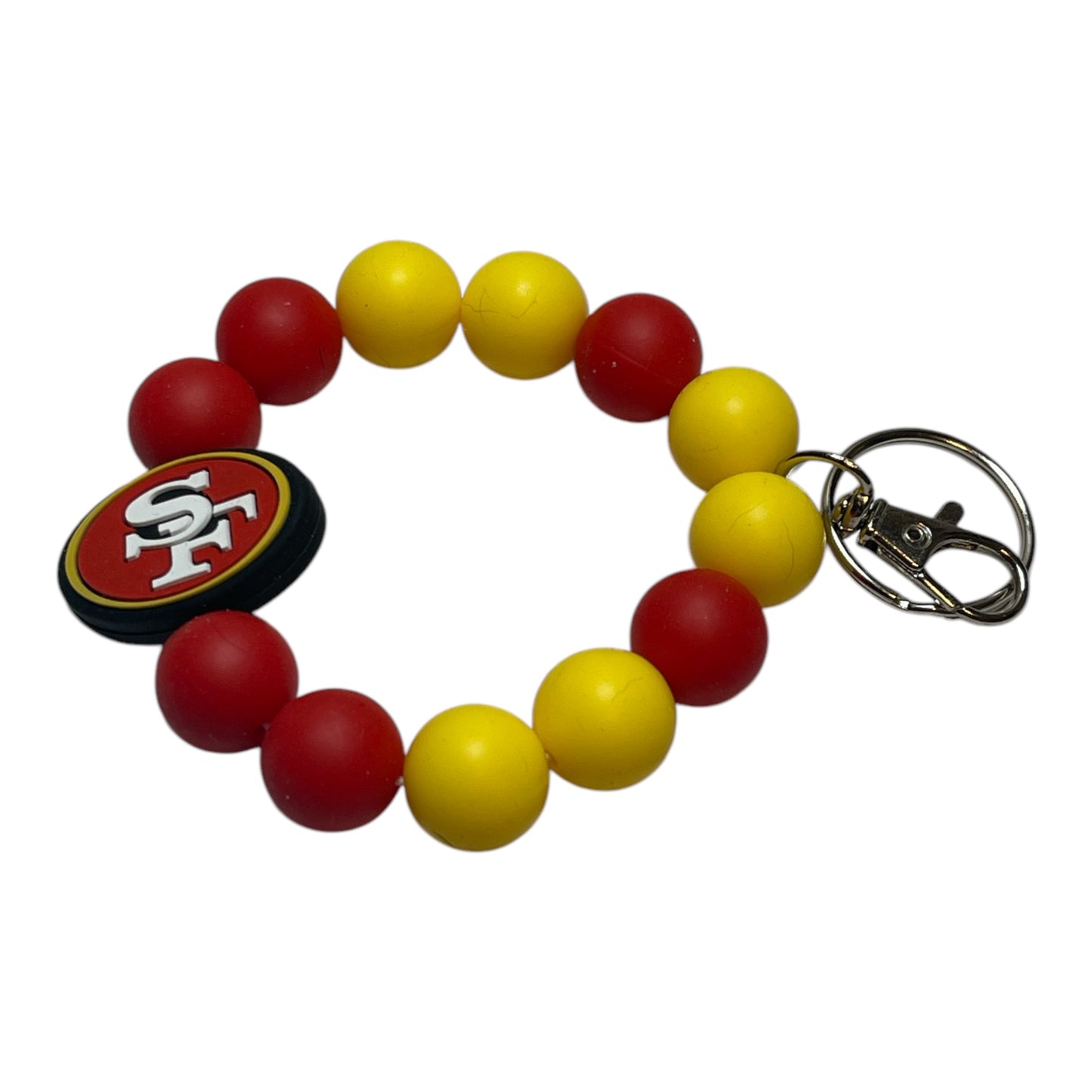 San Francisco 49ers Wristlet Keychain - NFL Team Spirit Accessory, Perfect for Game Day, Gift for 49ers Fans