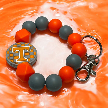 University of Tennessee Beaded Wristlet - Custom Wristlet for Volunteers Fans