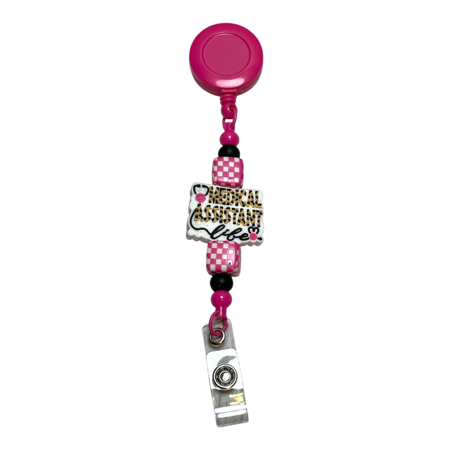 Medical Assistant Badge Reel - Cute and Functional Retractable ID Holder