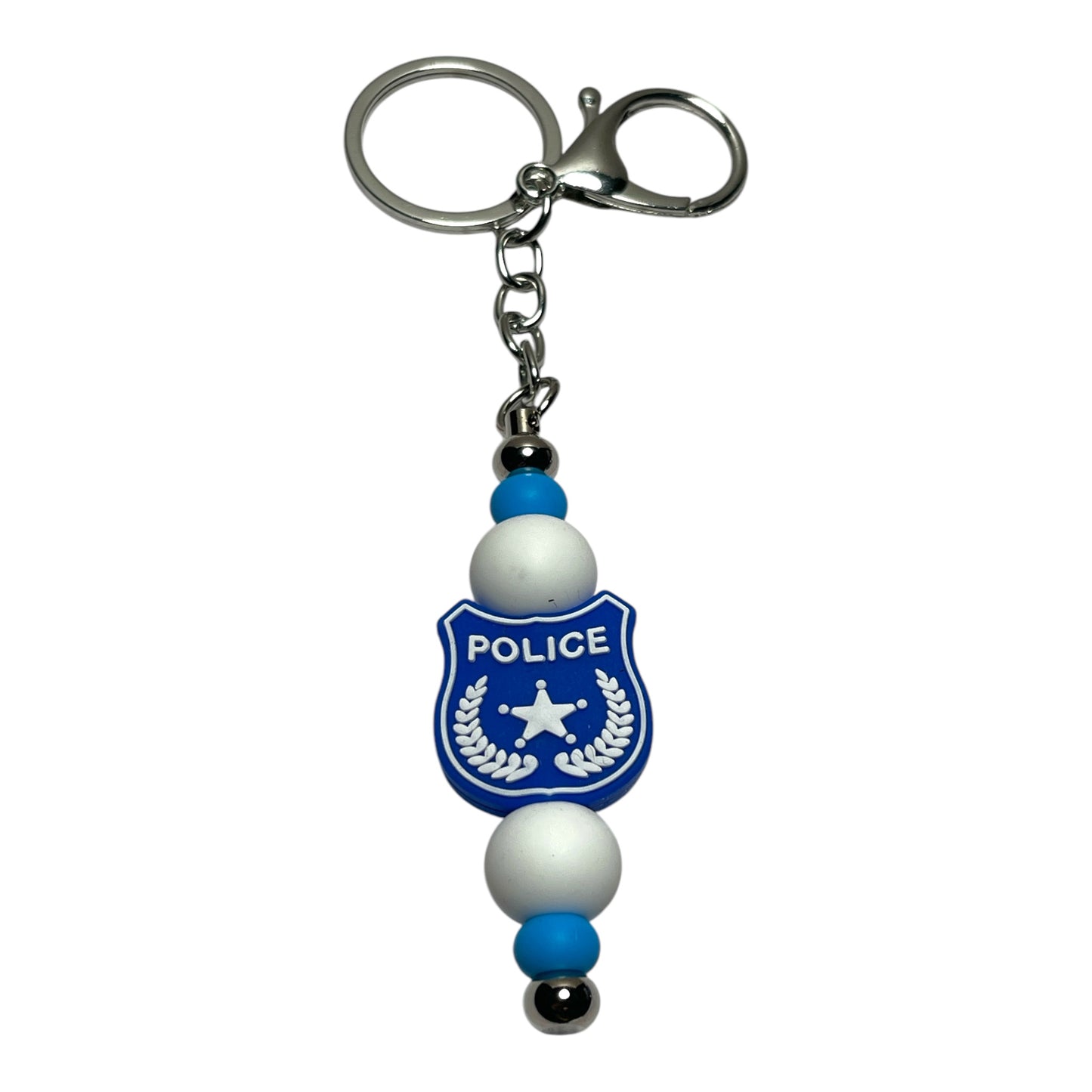 Beaded Keychain for First Responders - Personalized First Responders Keychain