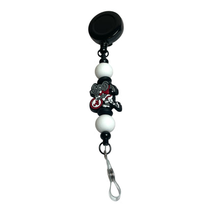 University of Alabama Beaded Badge Holders | Crimson Tide ID Reel