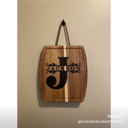 Rustic Hand Painted Wooden Sign 12x10 – Custom Family Name Home Décor