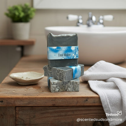 Cool Water Men's Soap – Refreshing Scent, Natural & Moisturizing Handcrafted Soap