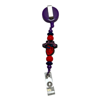 Handmade Beaded Badge Holders for Cardiologist– Stylish and Functional ID Accessories