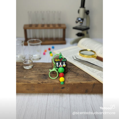 Beaded Accessories for Lab Techs – Keychains, Badge Reels & More