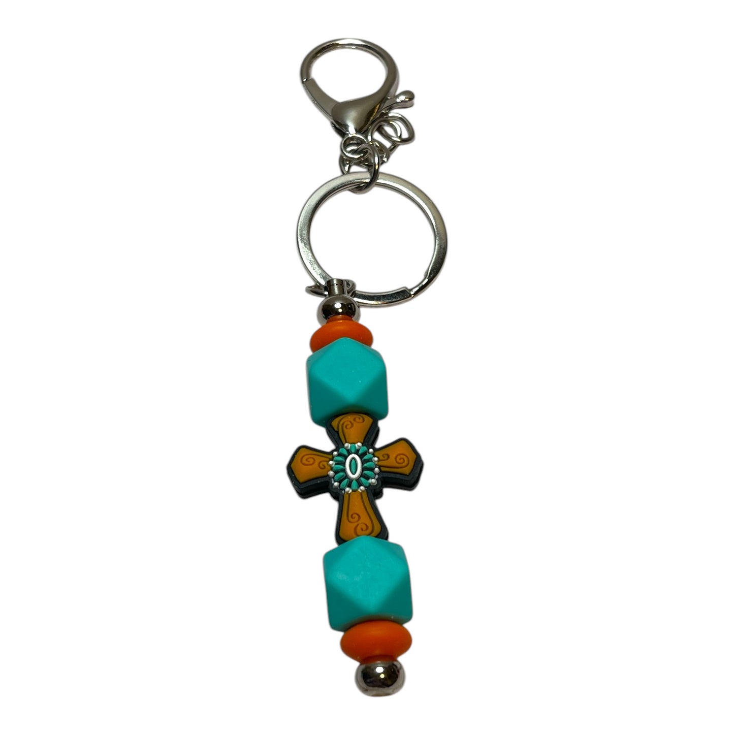 Beaded Religious Keychain - Faith-Inspired Keychain for Christians and Believers