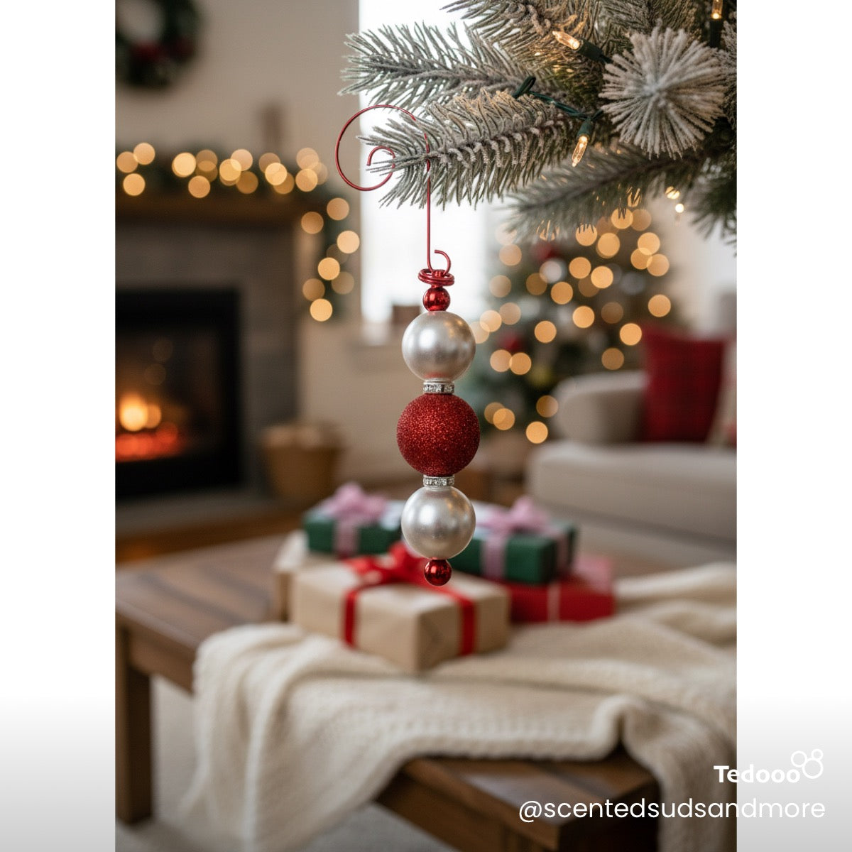 Beaded Ornament - Unique Holiday Decoration