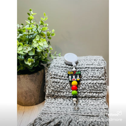 Beaded ID Badge Holders for Lab Techs | Unique & Trendy Designs