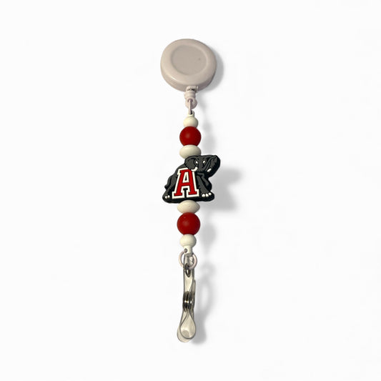 University of Alabama Beaded Badge Holders | Crimson Tide ID Reel