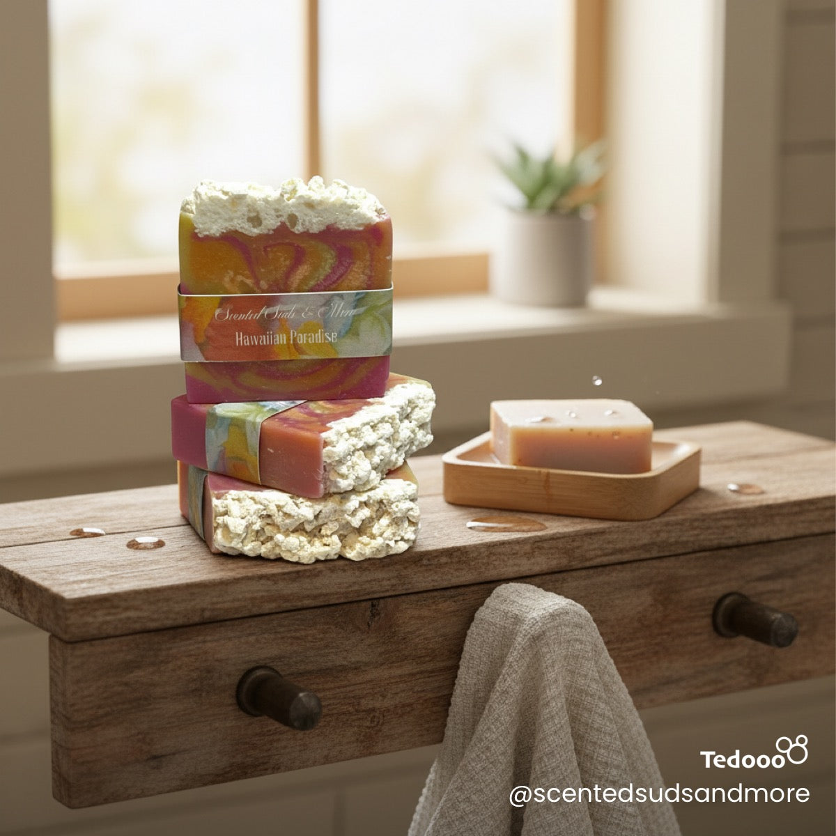 Handmade Soap with Hawaiian Paradise Fragrance – Tropical Scent, Natural & Moisturizing