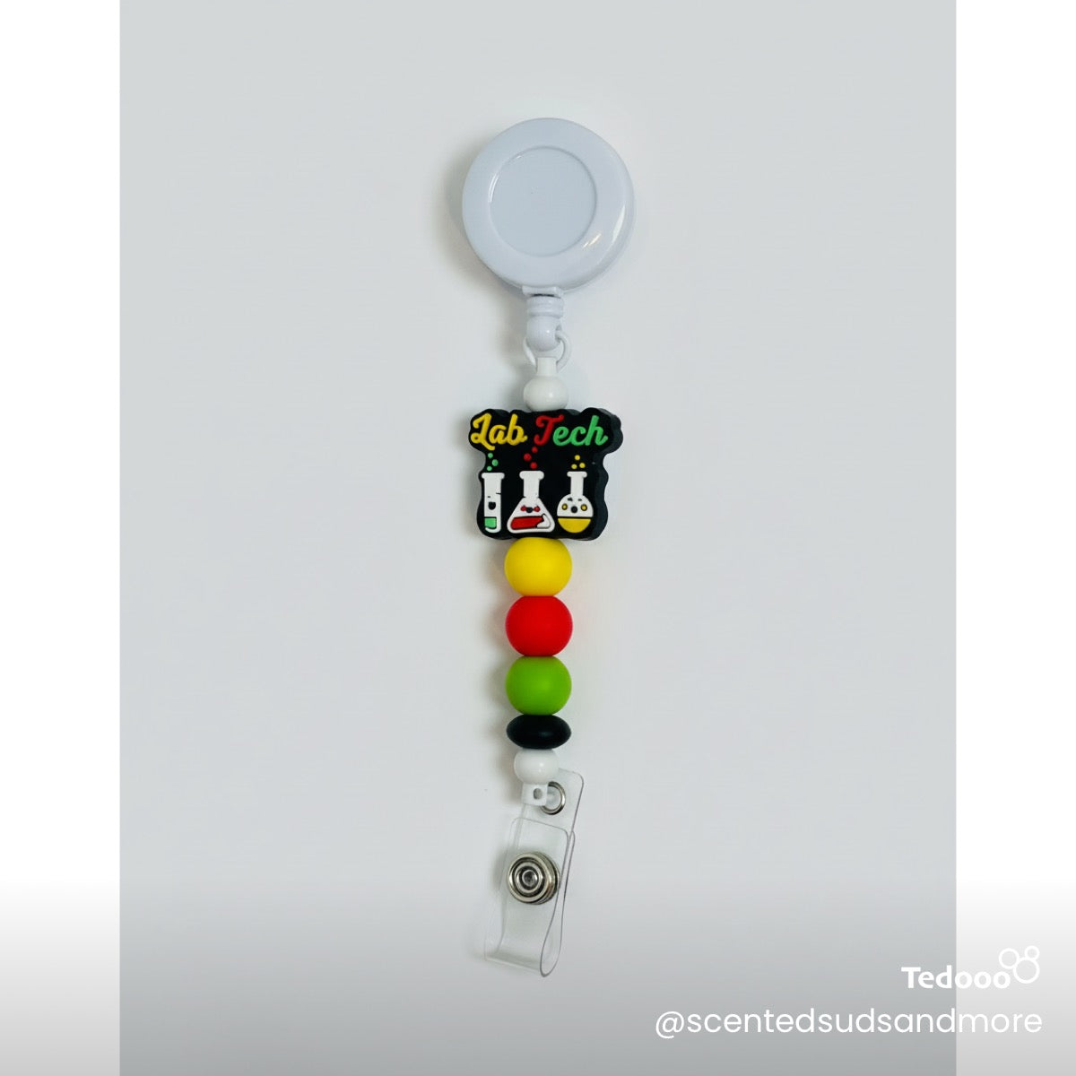 Beaded ID Badge Holders for Lab Techs | Unique & Trendy Designs