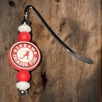 University of Alabama Beaded Bookmark - Crimson Tide Literary Accessory, Gift for Fans