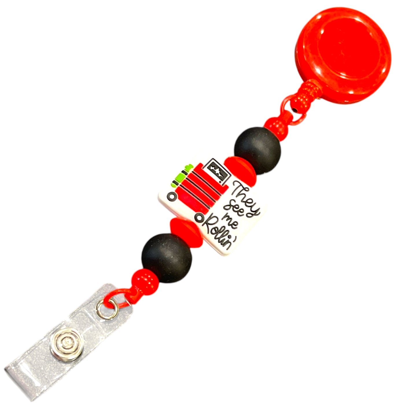 Healthcare Worker Badge Holder - Stylish Retractable ID Reel for Medical Professionals