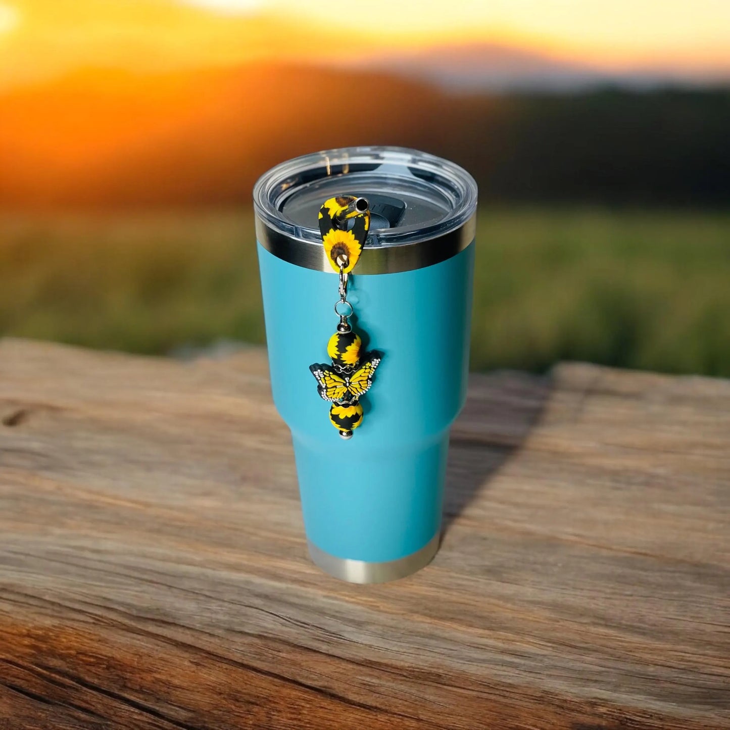 Colorful Straw Charm for Tumblers – Add Style to Your Drinkware