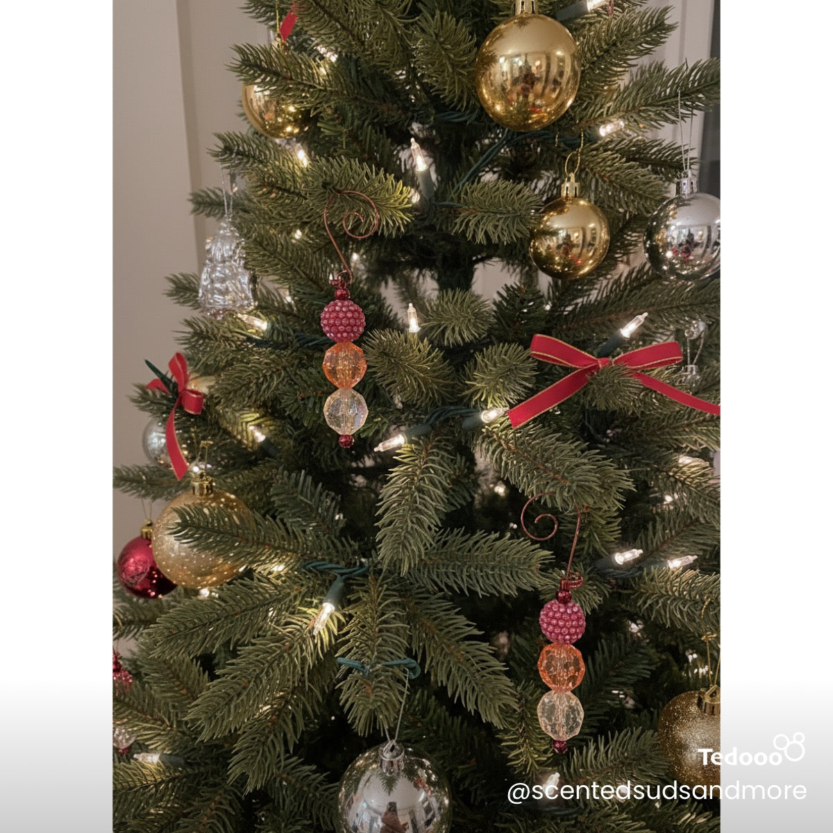 Beaded Ornament - Unique Holiday Decoration