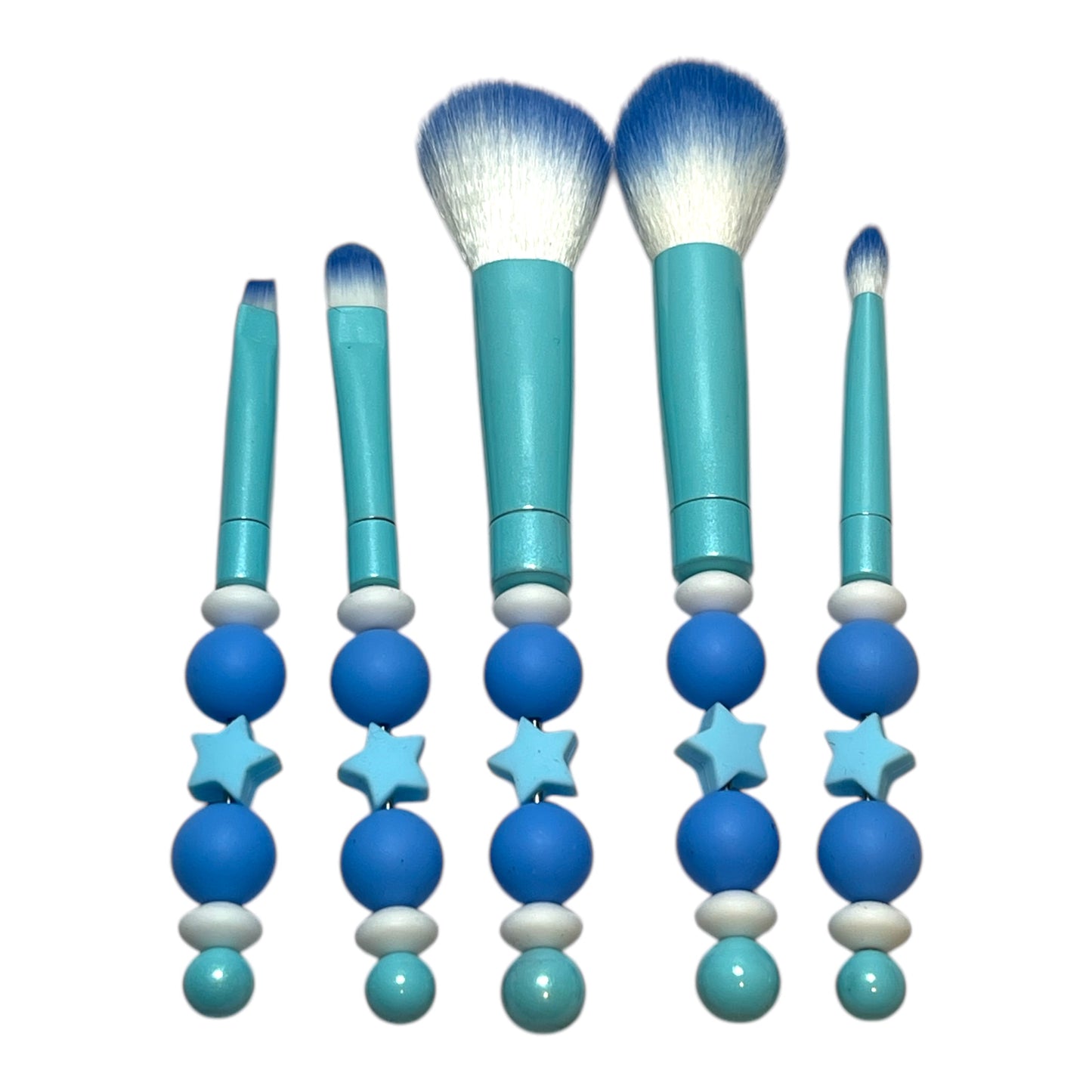 Decorative Beaded Makeup Brushes | Custom Brush Set for Makeup Artists & Beauty Lovers