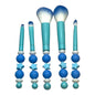 Decorative Beaded Makeup Brushes | Custom Brush Set for Makeup Artists & Beauty Lovers