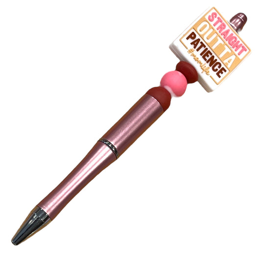 Sarcastic Beaded Pen - Funny Handmade Pen with Sassy Statement Beads