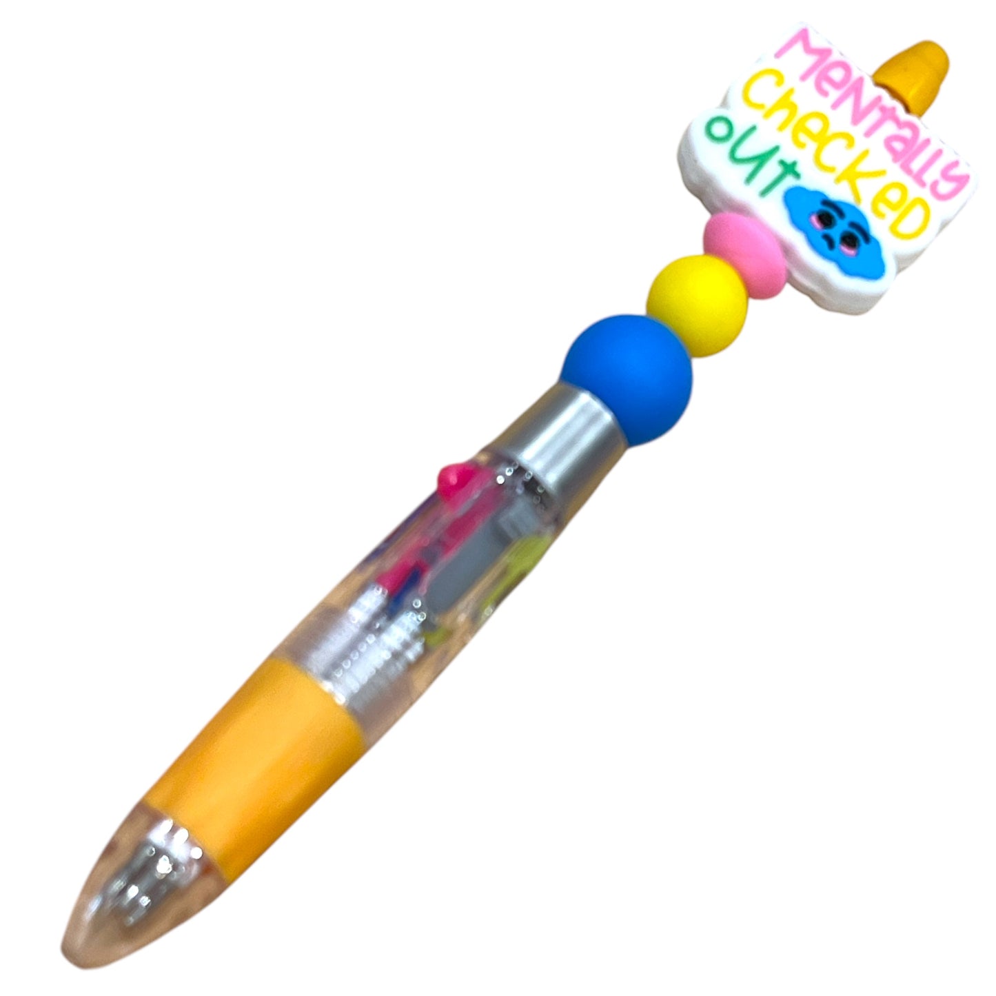 Sarcastic Beaded Pen - Multicolored Handmade Pen with Funny Statement Beads